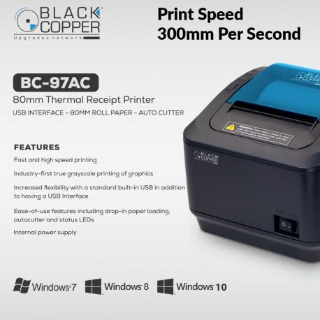 Black Copper BC97AC Thermal Receipt Printer