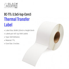 Buy Black Copper BC-TTL-3.5x5-1up-Core3 Barcode Label Roll Vmart in Pakistan