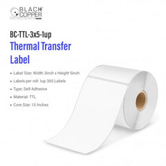 Buy Black Copper BC-TTL-3x5-1up Barcode Label Roll Vmart in Pakistan Vmart in Pakistan