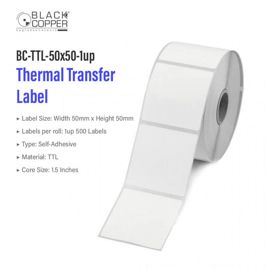 Buy Black Copper BC-TTL-50x50-1up Barcode Label Roll Vmart in Pakistan