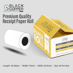 Buy Black Copper BC-W79xL40 Thermal Receipt Paper Roll Vmart in Pakistan