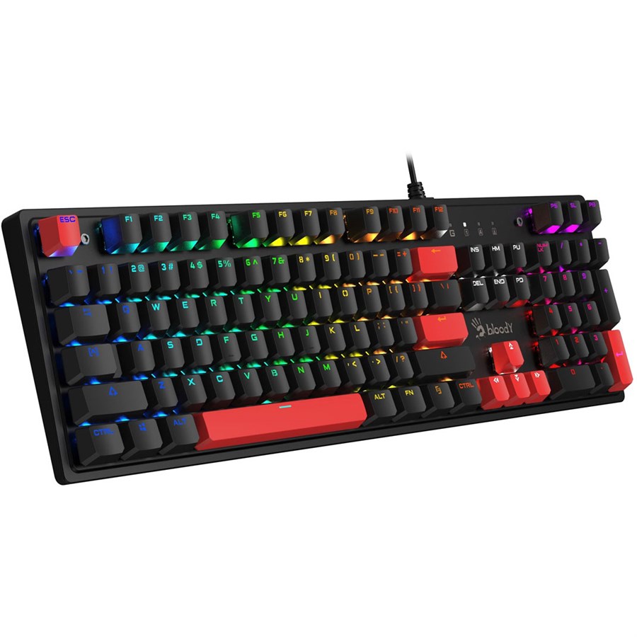 Bloody S510N Mechanical Switch RGB Gaming Keyboard - Brown Switch