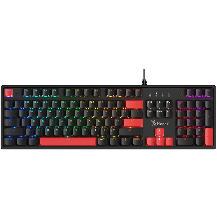 Bloody S510N Mechanical Switch RGB Gaming Keyboard - Brown Switch