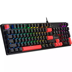 Bloody S510R Mechanical Switch RGB Gaming Keyboard Red Switch - Icy White