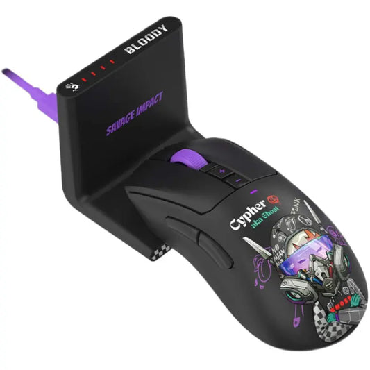 Buy Bloody R73 Ultra Duo Dual Mode Wireless Gaming Mouse Cypher Ghost Vmart in Pakistan