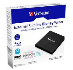 Verbatim External Slimline Mobile Blu-Ray Writer