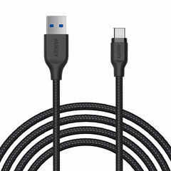 Aukey Braided Nylon USB 3.1 USB A To C Cable (6.6ft)