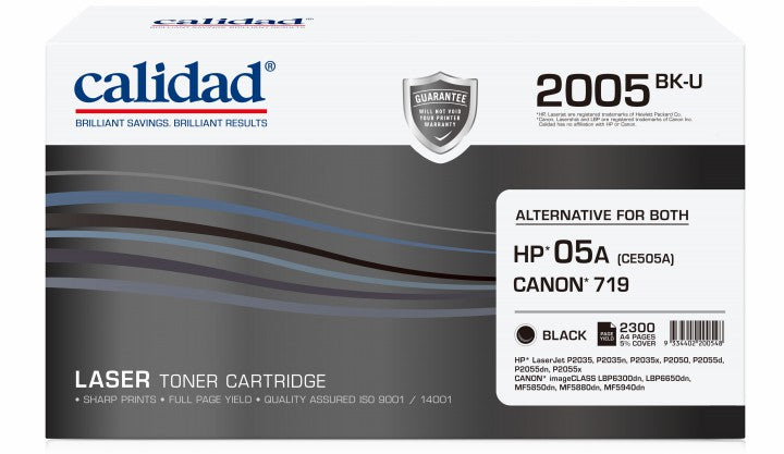 Calidad 2005-BKU Alternative for HP 05A (CB505A), 80A (CF280A)