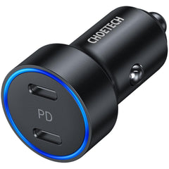 Choetech C0054 Dual Port 40W Type C Car Charger with QC 3.0 and PD 3.0