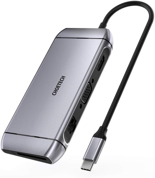 Buy Choetech HUB-M15 9 In 1 USB C Adapter Hub With 4K HDMI from Vmart in Pakistan