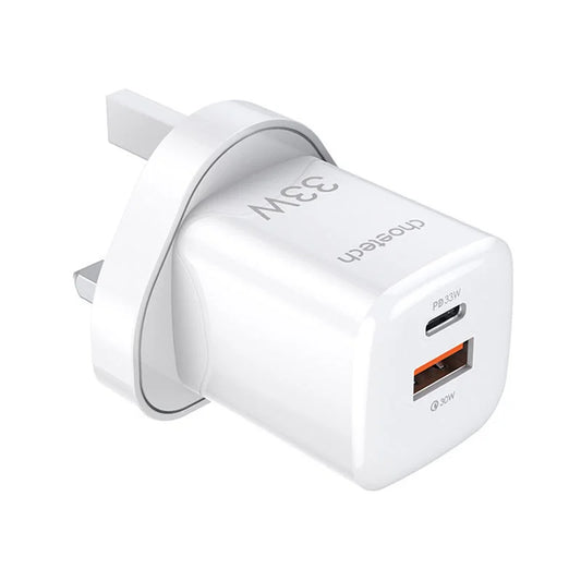 Buy Choetech PD5006 33W Dual Port Wall Charger from Vmart in Pakistan