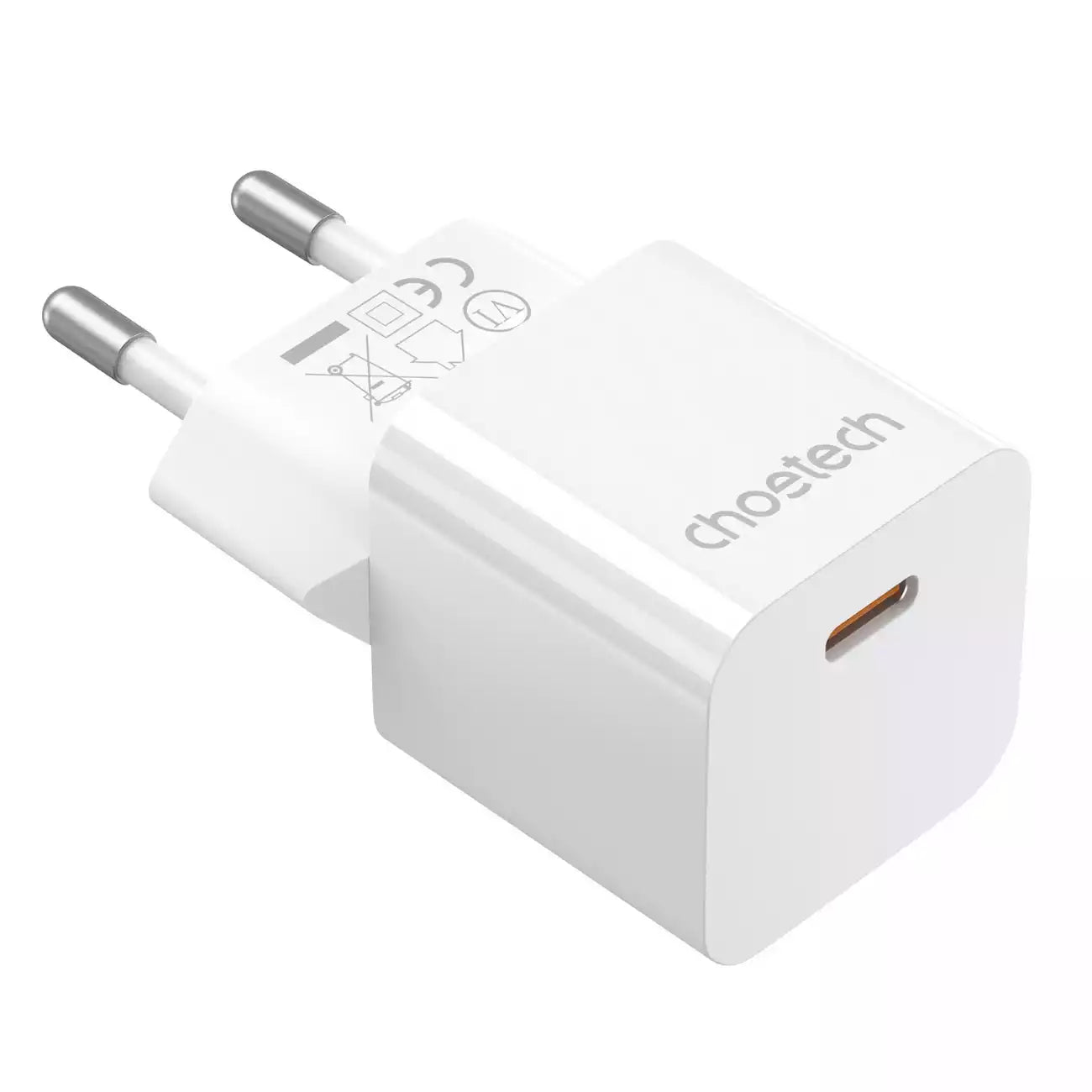 Choetech PD5010 Mini PD20W GAN USB-C Wall Charger EU - White