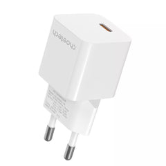 Choetech PD5010 Mini PD20W GAN USB-C Wall Charger EU - White