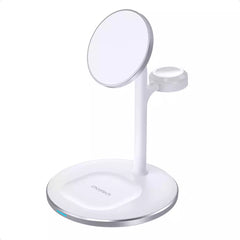 Choetech T585-F 3 in 1 Magnetic MagSafe Wireless Charger Station for Phones iPhone 12/13/14/15 Series - White