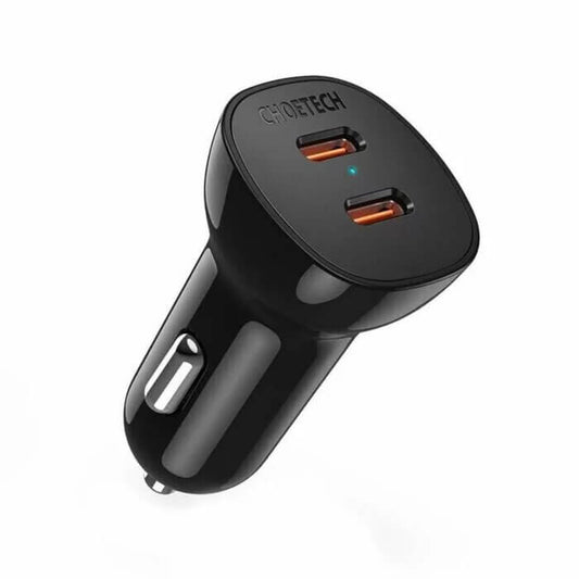 Buy Choetech TC0008 40W Dual Type-C Fast Car Charger from Vmart in Pakistan