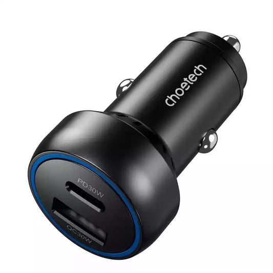 Buy Choetech TC0014 60W Dual USB-C+ USB-A Fast Car Charger from Vmart in Pakistan