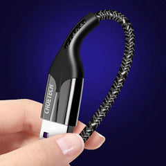 Buy Choetech AC0013 5A Nylon Braided USB-A to Type-C Fast Charge Cable 1.2m Black from Vmart in Pakistan