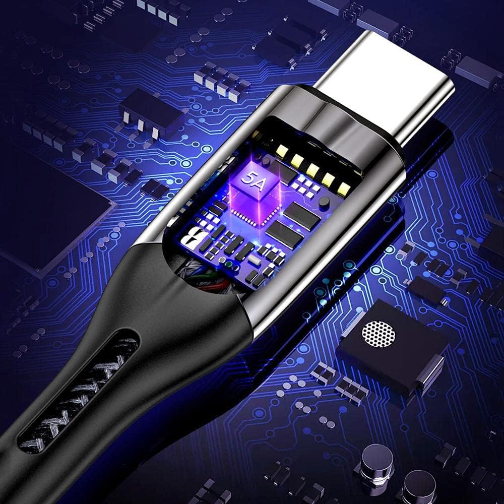 Buy Choetech AC0013 5A Nylon Braided USB-A to Type-C Fast Charge Cable 1.2m Black from Vmart in Pakistan