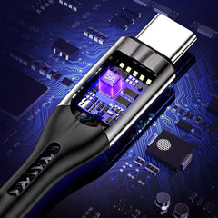 Buy Choetech AC0013 5A Nylon Braided USB-A to Type-C Fast Charge Cable 1.2m Black from Vmart in Pakistan