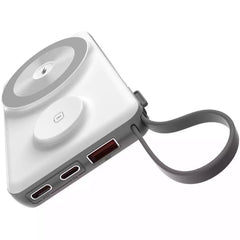 Buy Choetech B695 10000mAh PD15W 3 in 1 Magnetic Wireless Power Bank White/Grey from Vmart in Pakistan