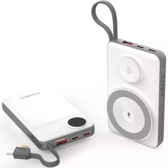 Buy Choetech B695 10000mAh PD15W 3 in 1 Magnetic Wireless Power Bank White/Grey from Vmart in Pakistan