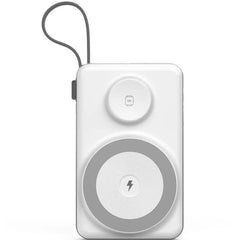Buy Choetech B695 10000mAh PD15W 3 in 1 Magnetic Wireless Power Bank White/Grey from Vmart in Pakistan