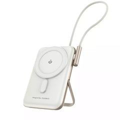 Buy Choetech B735 10000mAh 20W MagLeap Wireless Power Bank White with Phone Holder & Build-in Cable from Vmart in Pakistan
