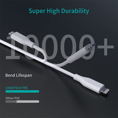 Buy Choetech IP0040 USB-C to Lightning Cable PD18/30W 1.2m White from Vmart in Pakistan