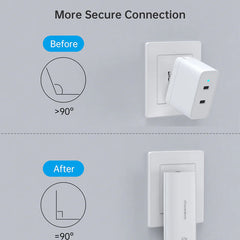 Buy Choetech PD6011 67W GAN Ultrathin A+C Wall Charger EU White from Vmart in Pakistan