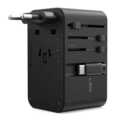Buy Choetech PD5021 GaN 45W PD Universal Travel Adapter with Retractable USB-C Black from Vmart in Pakistan