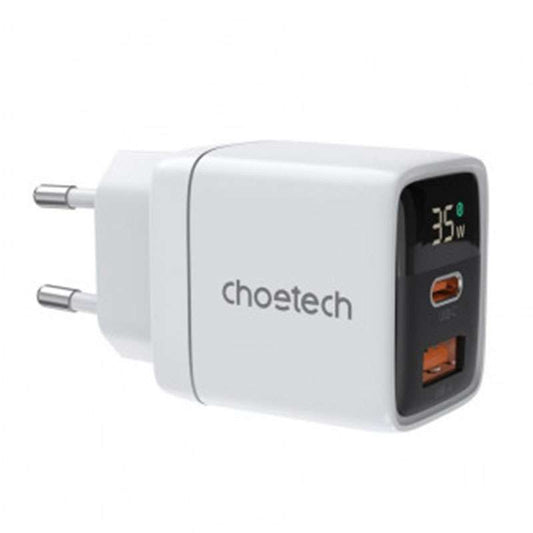 Buy Choetech PD6052 PD35W USB-C & USB-A GaN Charger with Display from Vmart in Pakistan