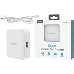 Buy Choetech PD8008 GaN 100W 4 Ports Desktop Charger White from Vmart in Pakistan