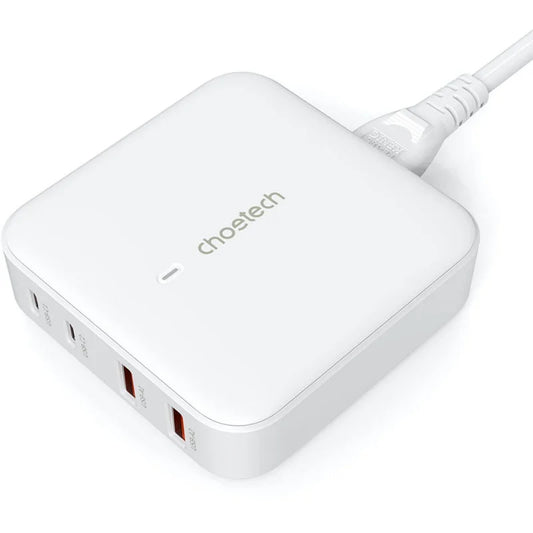 Buy Choetech PD8008 GaN 100W 4 Ports Desktop Charger White from Vmart in Pakistan