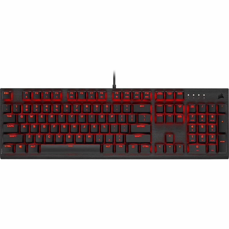 Corsair K60 PRO Mechanical Gaming Keyboard Red Led - Cherry Viola Black