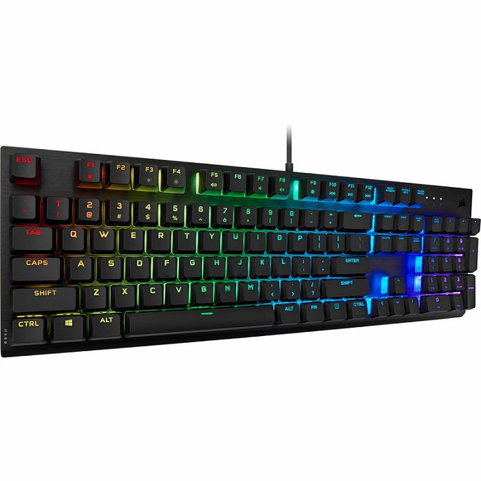 Corsair K60 RGB PRO Mechanical Gaming Keyboard - Cherry Viola Black