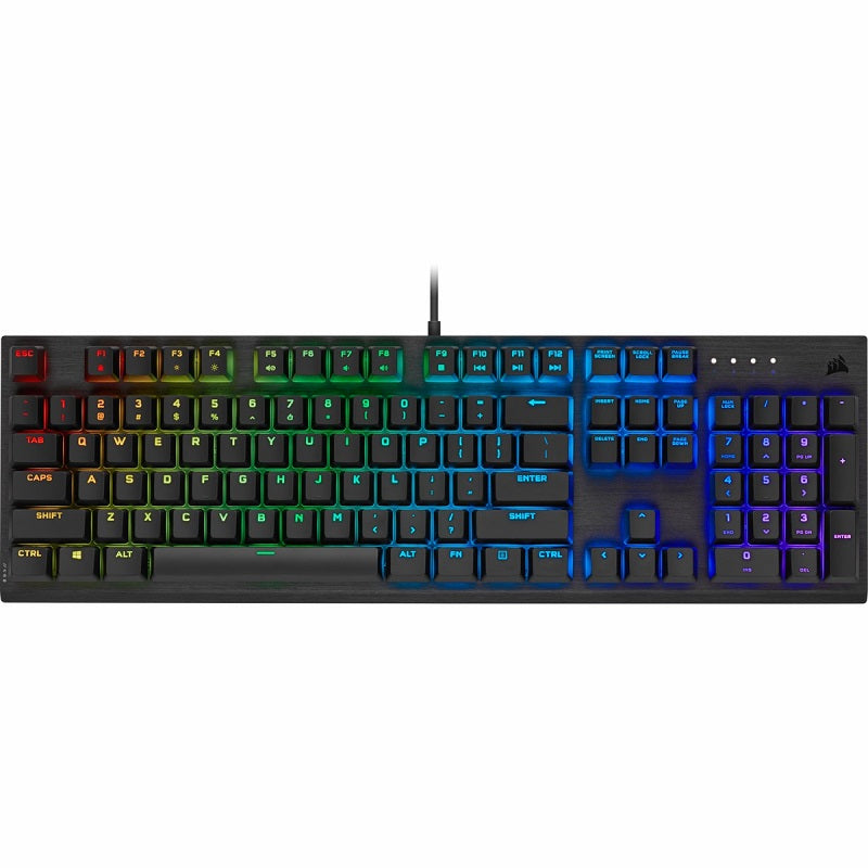 Corsair K60 RGB PRO Mechanical Gaming Keyboard - Cherry Viola Black