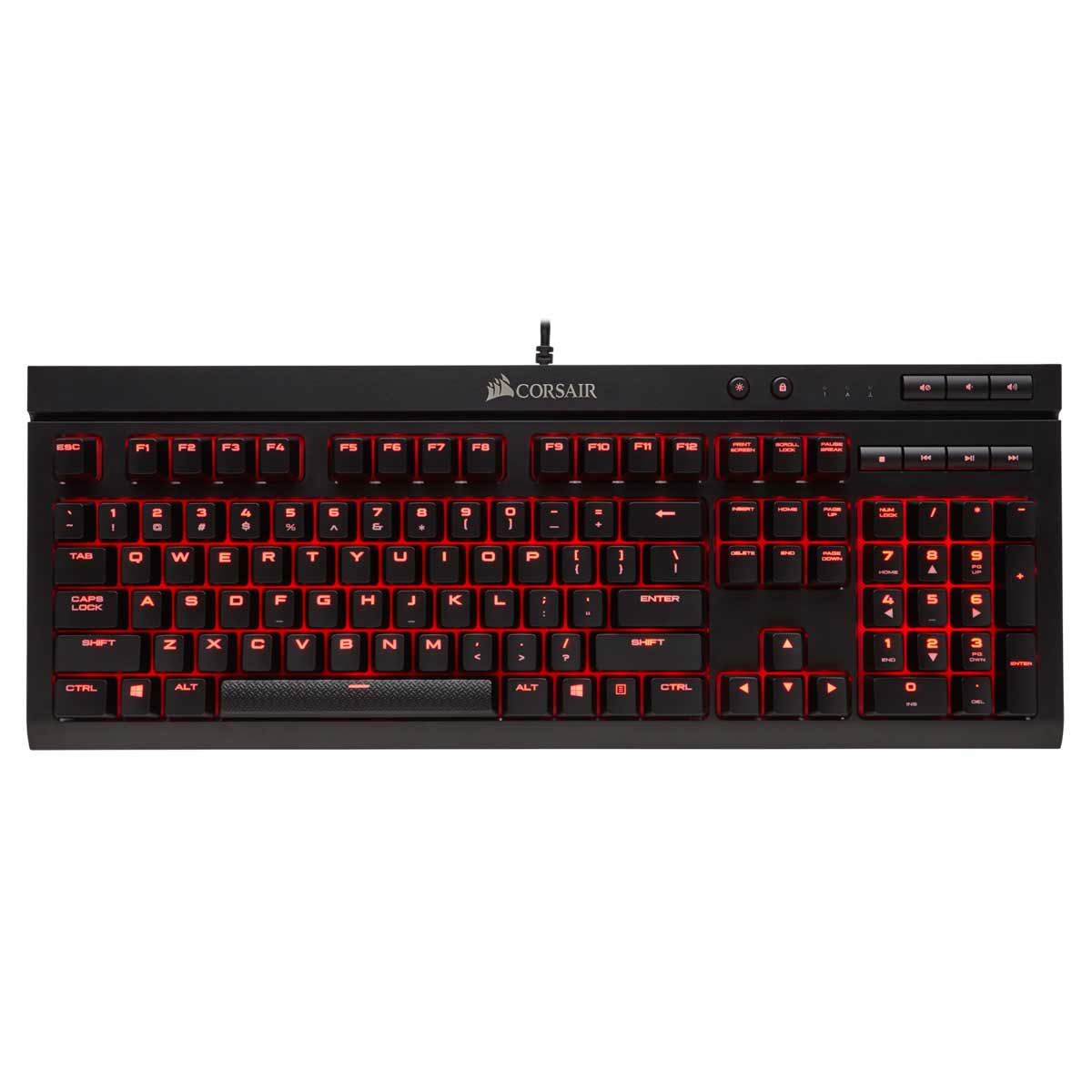 Corsair K68 Mechanical Gaming Keyboard-Red LED-Cherry MX Red