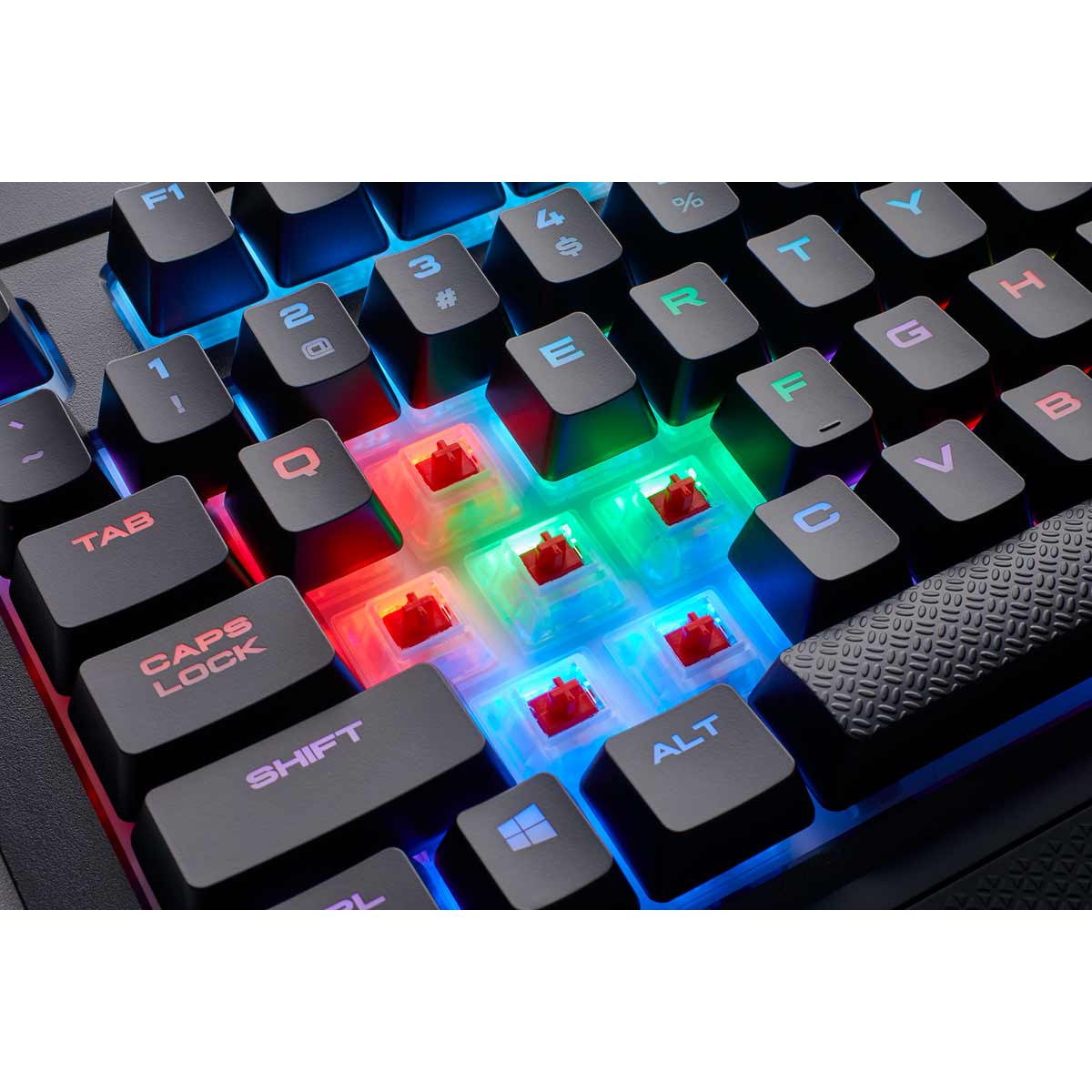 Corsair K68 RGB Mechanical Keyboard - Cherry MX Red