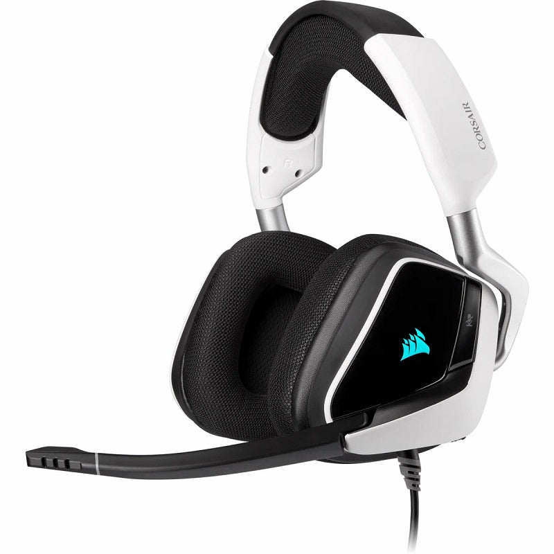 Corsair VOID RGB ELITE USB Premium Gaming Headset with 7.1 Surround Sound - White (AP)