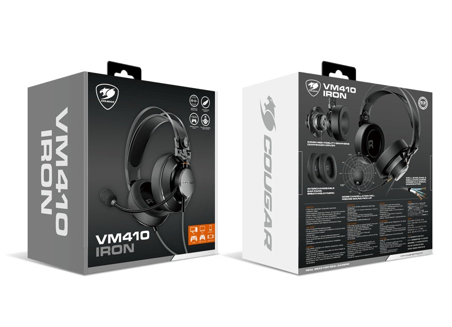 Cougar VM410 Gaming Headset - Iron