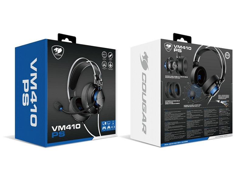 Cougar VM410 Gaming Headset - PS (Black/Blue)