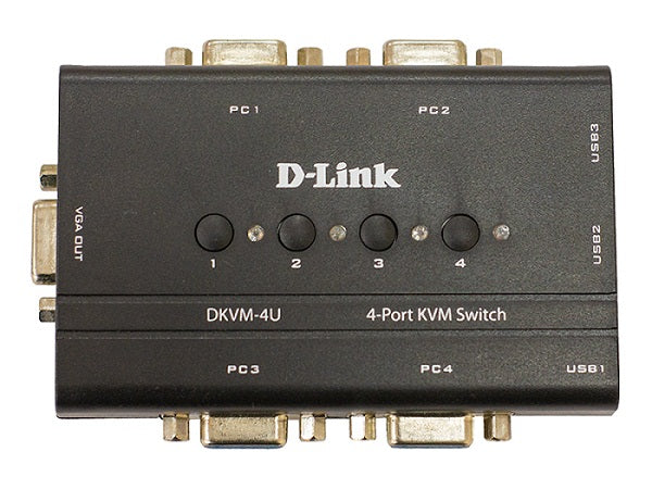 D-Link DKVM-4U 4-Port USB KVM Switch