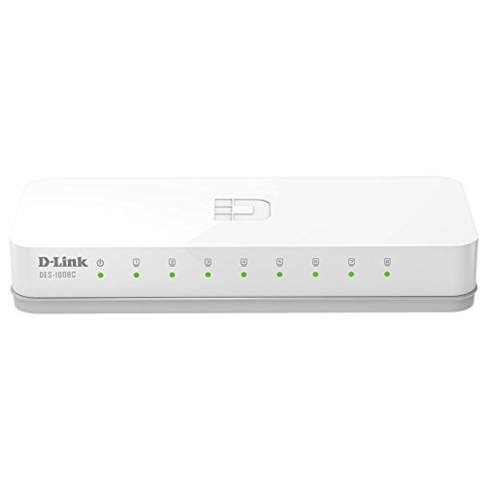 D-Link DES-1008C 8 Ports 10/100Base-T Unmanged