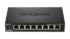 D-Link DGS-108 8‑Port Gigabit Unmanaged Desktop Switch