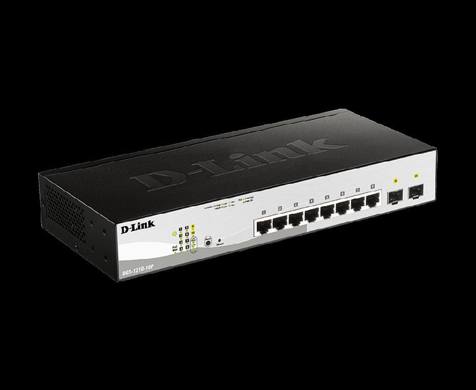 D-Link DGS-1210-10P 10-Port Gigabit Smart Managed PoE Switch