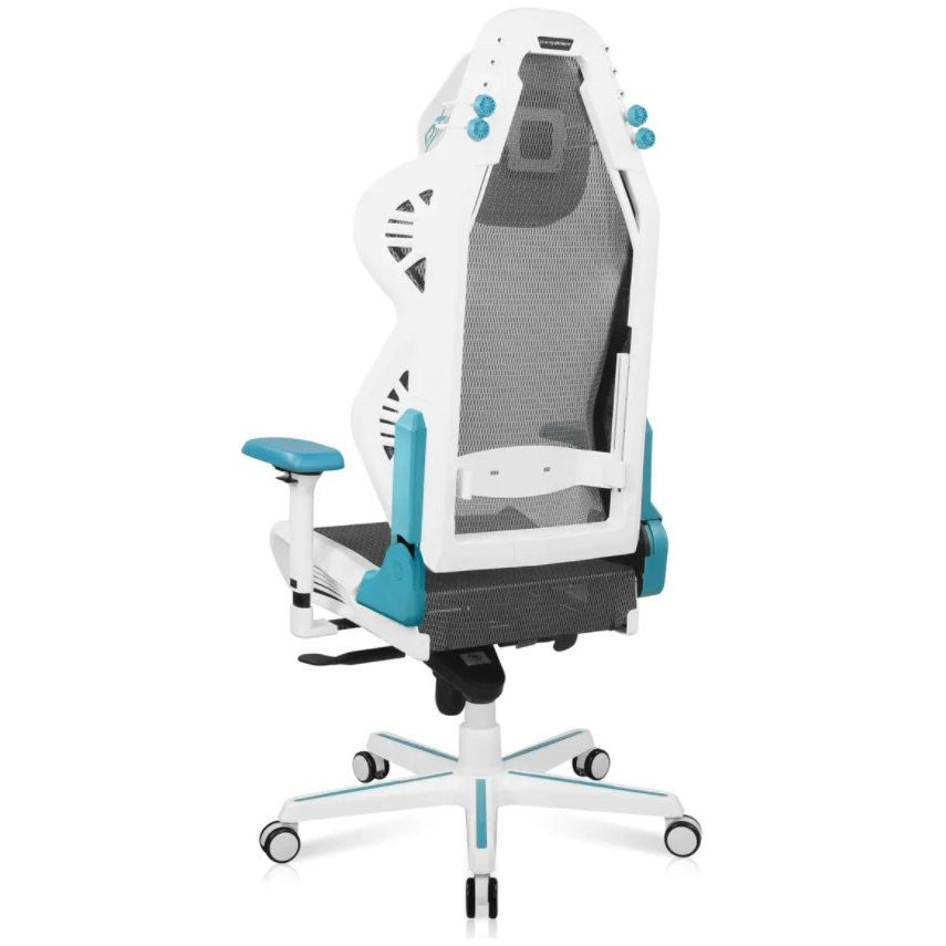 DXRacer AIR-R1S-WQ.G-B3 AIR Series Mesh Gaming Chair - White &amp; Cyan