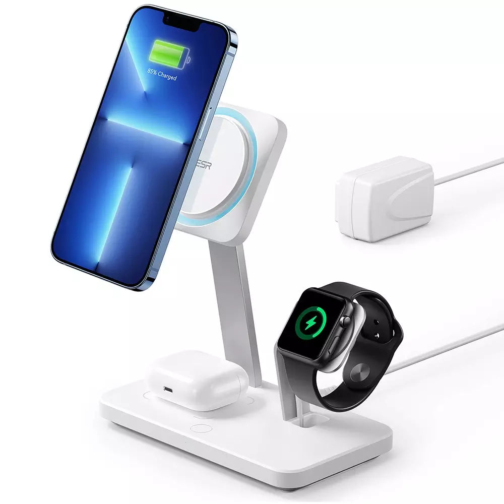 ESR 3-in-1 Wireless Charger with CryoBoost (HaloLock) - US Plug