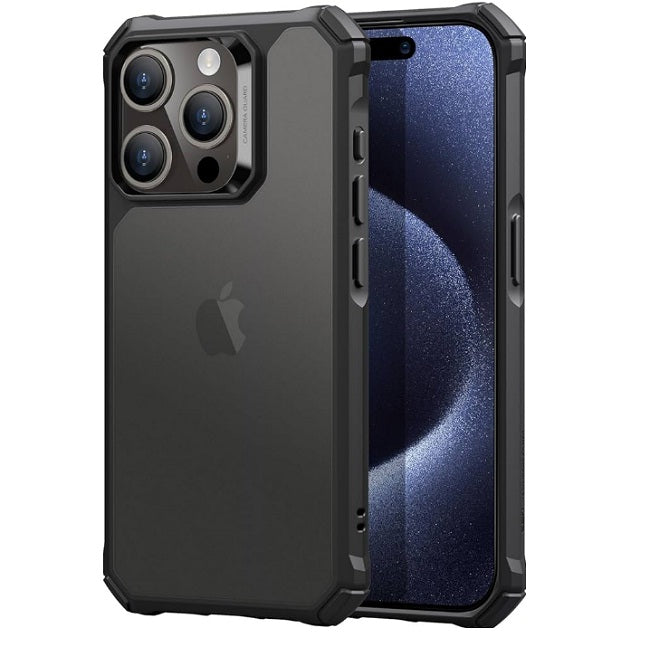 ESR Air Armor Clear Case for iPhone 15 Pro Max - Frosted Black