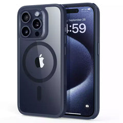 ESR Classic Hybrid Case (HaloLock) for iPhone 15 Pro Max - Clear Dark Blue