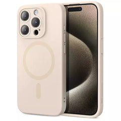 ESR iPhone 15 Pro Max Cloud Soft Case (HaloLock) - Light Tan